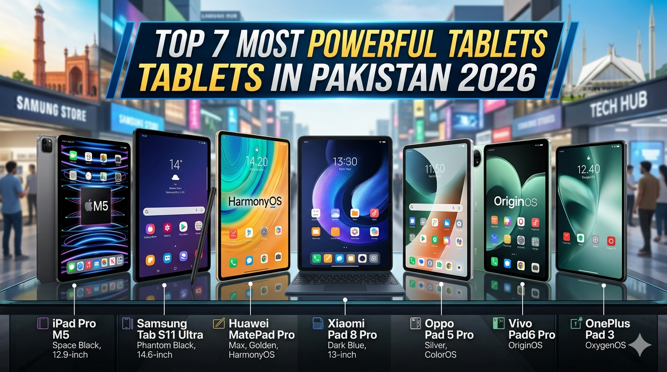 Top 7 Most Powerful Tablets in Pakistan 2026