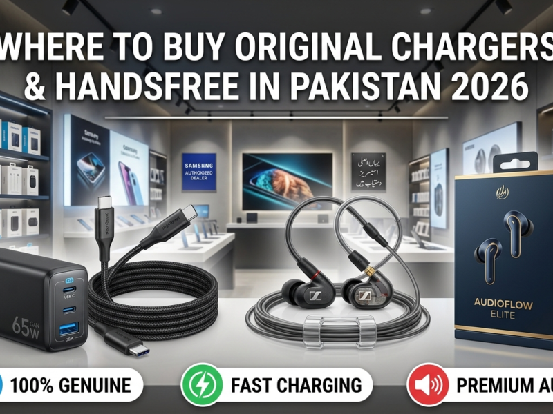 Where to Buy Original Mobile Chargers and Handsfree in Pakistan